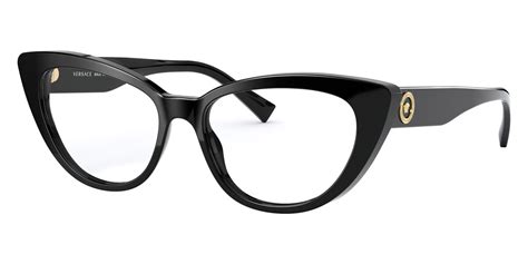 Versace™ VE3286 GB1 52 Black Eyeglasses 